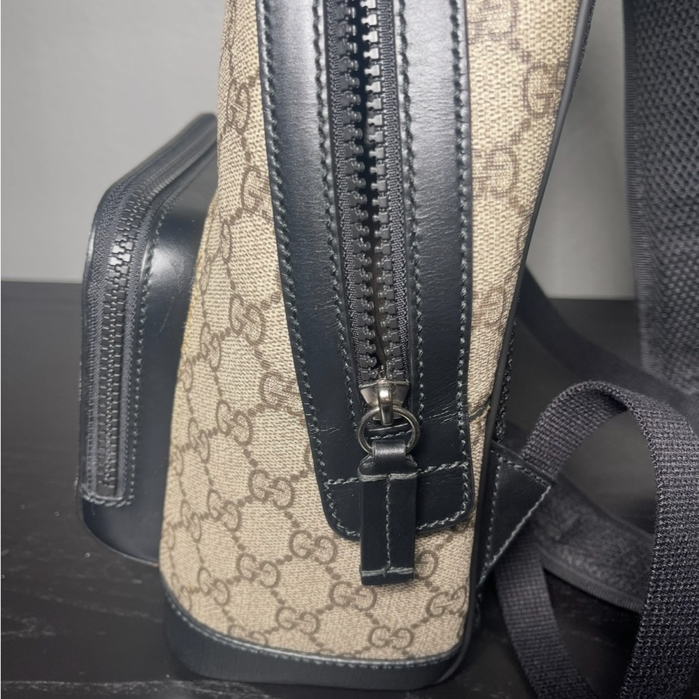 Gucci Beige and Black Men's Backpack - Picture 4 of 11